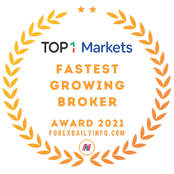 Top1Markets fastest grwing broker award 2021